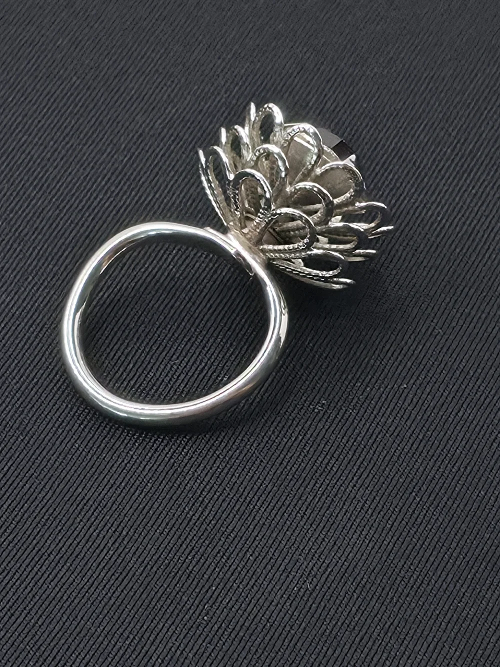 VTG Signed Sarah Coventry Nocturne Purple Ring 1972 Sz 8 - Picture 3 of 7